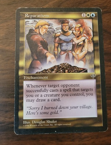 Reparations x1 Mirage Magic Moderate Play MP English MTG | eBay
