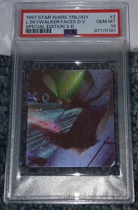 1997 STAR WARS TRILOGY SE 3-D #2 LUKE SKYWALKER FACES DARTH VADER POP 13 PSA 10 - Picture 1 of 2