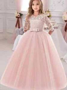 Flower Girl's Boutique look Wedding Pageant Girl Dress Formal Dress size 7/8 - Picture 1 of 2