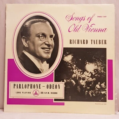 Vintage Parlaphone Odeon Richard Tauber ‎Songs Of Old Vienna LP 10" Vinyl c1970 - Image 1 of 4