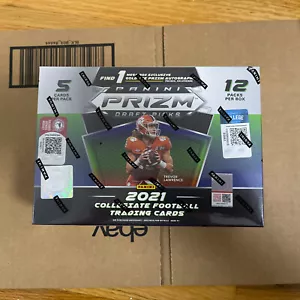 2021 Panini NFL Prizm Draft Picks MEGA Box Target Esclusivo Ghiaccio Oro - Foto 1 di 6