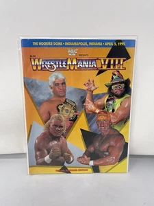 WrestleMania 8 VIII 1992 rivista programma originale con licenza Hulk Hogan Flair L2 - Foto 1 di 3