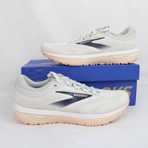 Brooks Revel 7 Athletic Sneakers In Oyster/White/Peach (120424 1B 195) -US 8B - Picture 1 of 13