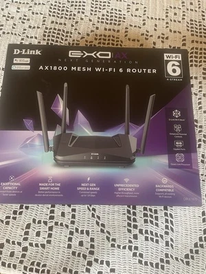 D-Link EXO AX1800 Mesh Wi-Fi 6 Router Wireless Dual Band Open Box - Image 1 of 4