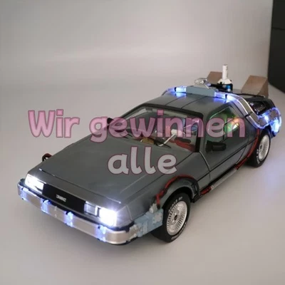 Hot Wheels 1/18 Super Elite Back To The Future Time Machine With Light & Sound - Bild 1 von 4
