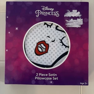 Disney Princess 2 Piece Satin Pillowcase Set Snow White Princess - Picture 1 of 5