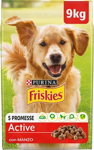 PURINA FRISKIES Active Crocchette per Cani Adulti Con Manzo Sacco Da 9Kg - Imagen 1 de 8