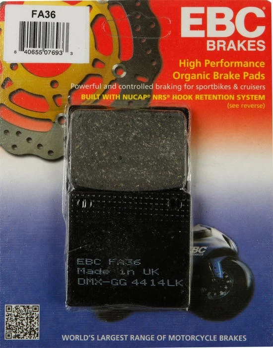 EBC Organic Brake Pads Rear #FA36 for Suzuki/Kawasaki - Image 1 of 1