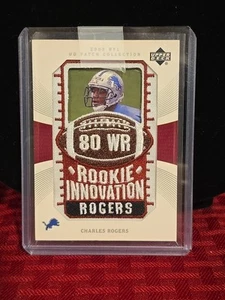 2003 Upper Deck Patch Collection 135 Rookie Innovation Charles Rogers #80 RC - Picture 1 of 5