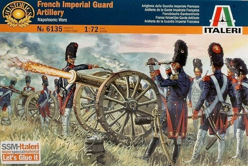 Italeri IT6135 FRENCH IMPERIAL GUARD ARTILL.KIT 1:72 Modellino - Immagine 1 di 1