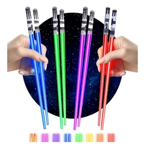 Lightsaber Chopsticks Light Up - LED Glowing Light Saber Star Wars Chop Sticks - Picture 1 of 7
