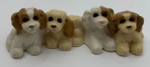Casa de muñecas Fisher Price Loving Family cachorros marrones cachorro perro 4 en fila - Imagen 1 de 10