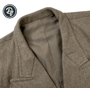 Vintage 42 R Bombay Store X Harris Tweed hellbraun zweireihiger Übermantel - Bild 1 von 9