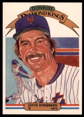 Dave Kingman 1982 Donruss Diamond Kings #17 New York Mets - Image 1 of 2