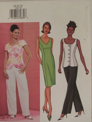 Lovely OOP BUTTERICK 5459 Misses & Petites Dress Top & Pants PATTERN 20-22-24 UC - Image 1 of 3