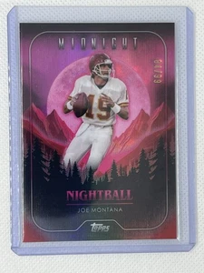 JOE MONTANA 2024 TOPPS MIDNIGHT NIGHTBALL FOOTBALL TWILIGHT /99 - Photo 1/2