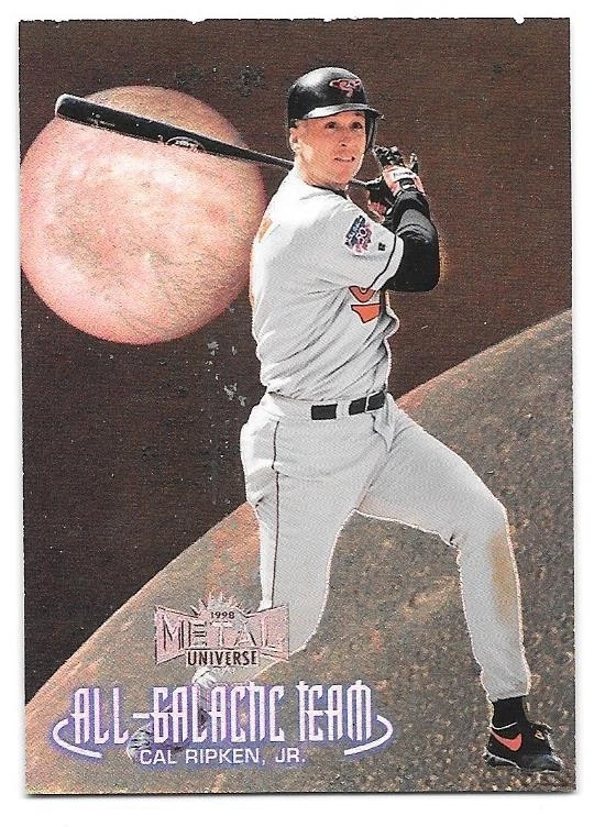 CAL RIPKEN JR 1998 SKYBOX METAL UNIVERSE EQUIPO ALL-GALACTIC 8 BAL ORIOLES HOF Foto 1 de 1