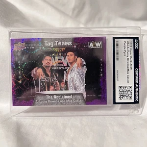 2022 AEW All Elite Wrestling Purple Pyro Anthony Bowens Max Caster The Acclaimed - Picture 1 of 2