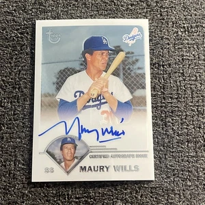 Maury Wills 2003 certificado Topps automático TA-MW ¡Envío gratuito! - Imagen 1 de 2