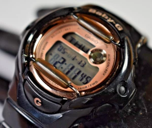 CASIO BG-169G (3252) Baby-G Black/Rose Gold Women's Watch NEW BATTERY! - Picture 1 of 9