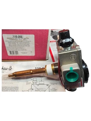Robertshaw 110-202 1/2" Natural Gas Water Heater Universal Gas Valve 220RTSP - Image 1 of 4