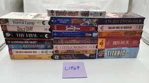 VHS Movies Lot of 20 Titanic, Roger Rabbit, Forrest Gump, Little Women & More - Picture 1 of 9
