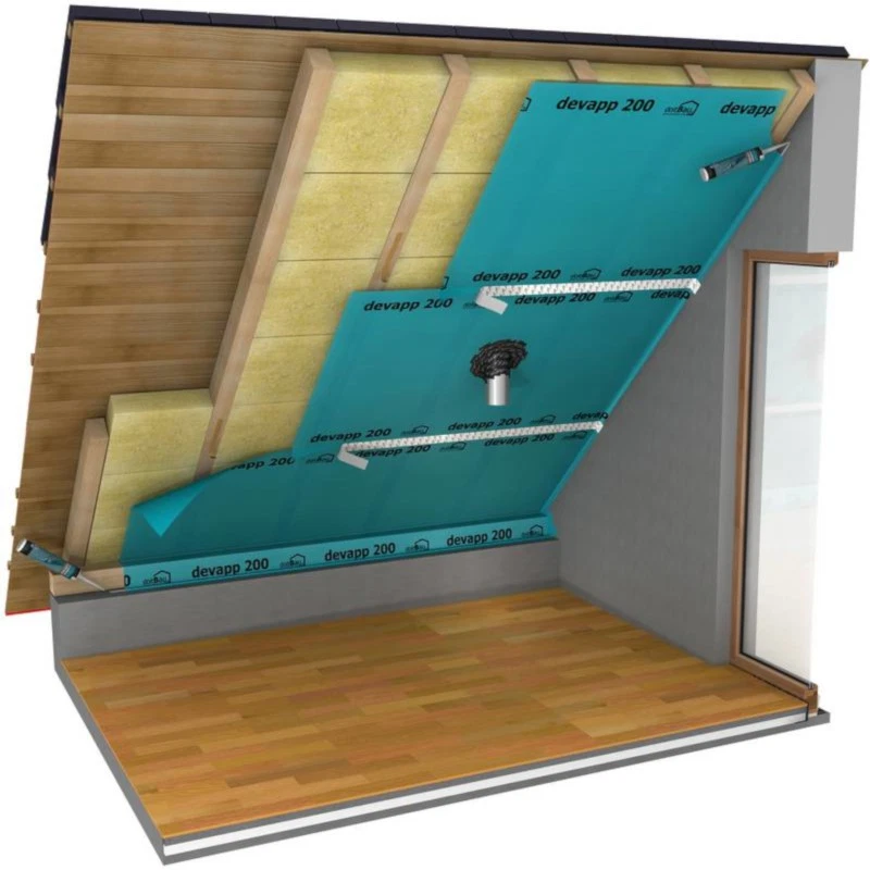 Dampfsperre Dampfsperrfolie 200µ DICKE Dampfbremsfolie Dampfbremse PE Folie Dach - Bild 1 von 4
