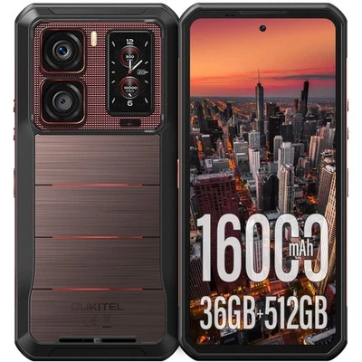 OUKITEL WP300 5G Outdoor Smartphone 512GB 16000mAh/45W Android 15 Dual SIM Handy - Bild 1 von 4