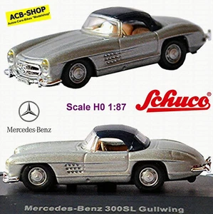 Mercedes-Benz 300 SL Cabriolet + SoftTop 1957-63 W 198 II 1:87 Schuco 25340 - Imagen 1 de 4