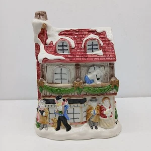 Vtg Fitz & Floyd Dickens Christmas Scrooge & Marley House Cookie Jar 1988 - Picture 1 of 8