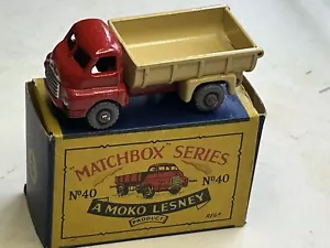 Matchbox Moko Lesney # 40a Bedford 7 Ton Tipper VNMint 6GPW Good original box - Picture 1 of 10