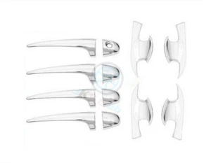 ABS Chrome Door Handle Bowl Cup Overlay Cover Trim k For Toyota RAV4 2016-2018 - Picture 1 of 5