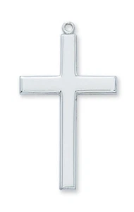 Jesus Pendant Medieval Cross Holy Crucifix 24 in Platinum Plated Necklace Chain - Picture 1 of 1