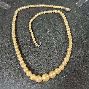 Vintage Faux Pearls With Broken Sterling Clasp 1-19 - Picture 1 of 5