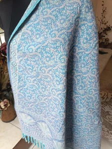 THICK WARM gift yak wool shawl handmade Reversible Yoga Throw meditation Blanket - Picture 1 of 7