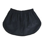 Solid Color Mini Round False Hem Down Women Skirts Elastic Waist Apron Skirt