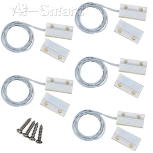 5PCS MC-38 N/C Door Window Contact Sensor Magnetic Switch for Home Alarm System - Picture 1 of 9