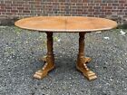 Modern Oak Oval Extending Dining Table Perfect Upcycle