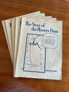 The Story Of Hoover Dam 1934 : 5 Volumes Vintage Ingersoll-Rand Co. Illustrated - Picture 1 of 7