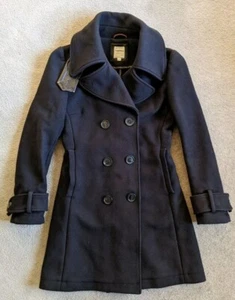 Billy Reid taillierter Peacoat Gr. 4 Woll Bond Mantel Damen Made in Italy - Bild 1 von 20