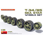T-34/85 Sea Star Wheels Set Kit 1:35 Miniart Kit Mezzi Militari Die Cast