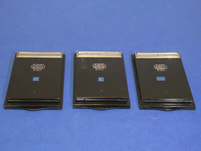 Tres Leica E. Leitz Wetzlar 9x12 hojas/paquete soporte de película cámara de gran formato Foto 1 de 3