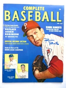 Robin Roberts Autographed Magazine Complete Baseball 1953 Phillies JSA AG39549 - Picture 1 of 1