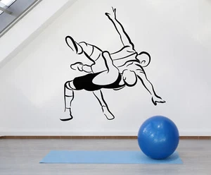 Vinyl Wall Decal Martial Arts Fighter Boy Fight Wrestling Sport Stickers 1926ig - Picture 1 of 3