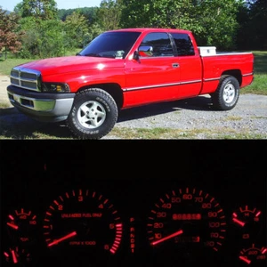 Gauge Cluster LED Dashboard Bulbs Red For 1994-1997 Dodge Ram 1500 2500 Truck - Picture 1 of 7
