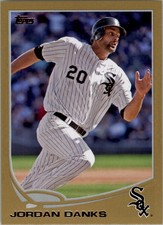 2013 Topps Gold Chicago White Sox Baseball Card #580 Jordan Danks/2013