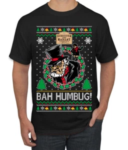 Scrooge BAH HUMBUG! Christmas Carol Novel Men TShirt - Picture 1 of 22