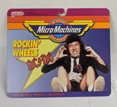 1991 Galoob Micro Machines Rockin' Wheels AC / DC Proof Card Prototype Package  - Image 1 of 3