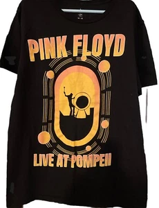 Pink Floyd Herren T-Shirt schwarz Live At Pompeii Größe Medium - Bild 1 von 4