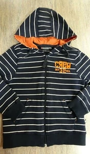 Girl's Size 6 Color Kids EUC Pre-loved Navy Blue Zipper Front Hooded Top Sweater - Picture 1 of 11